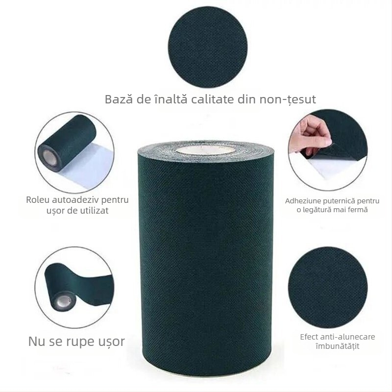 Bandă pentru gazon pentru șuvițe de iarbă artificială, țesătură nețesută, sistem de adeziv polipropilenă, seria Lawn Tape, nucleu din carton, vâscozitate mare