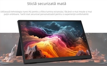 Monitor portabil de 15,6 inch, IPS, HDMI, pentru PS4, NS, XBOX și SWITCH