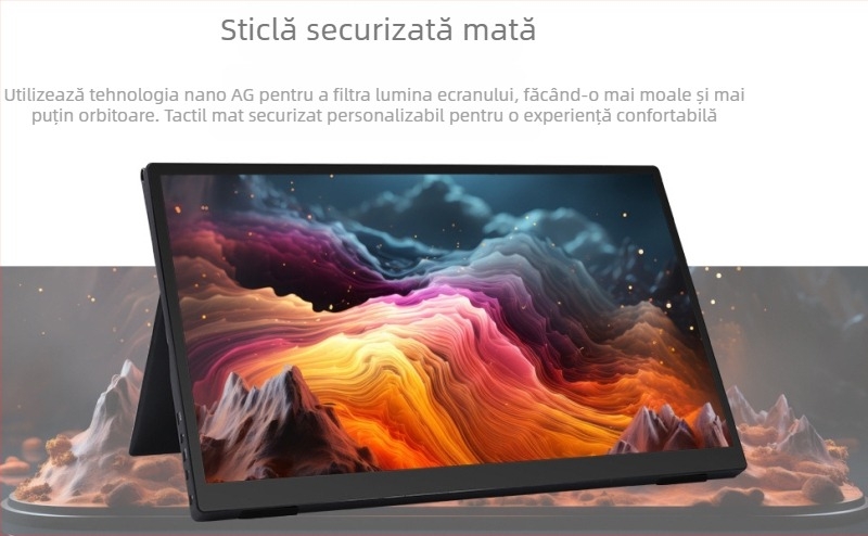 Monitor portabil de 15,6 inch, IPS, HDMI, pentru PS4, NS, XBOX și SWITCH