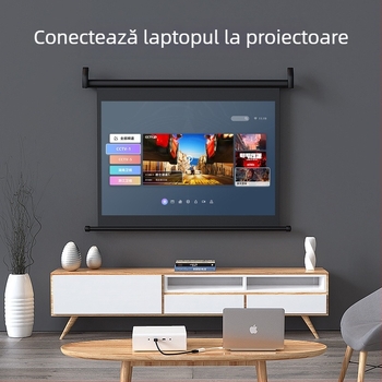 Convertor Mini DisplayPort către HDMI, adaptor 4K, model ZH78-4K