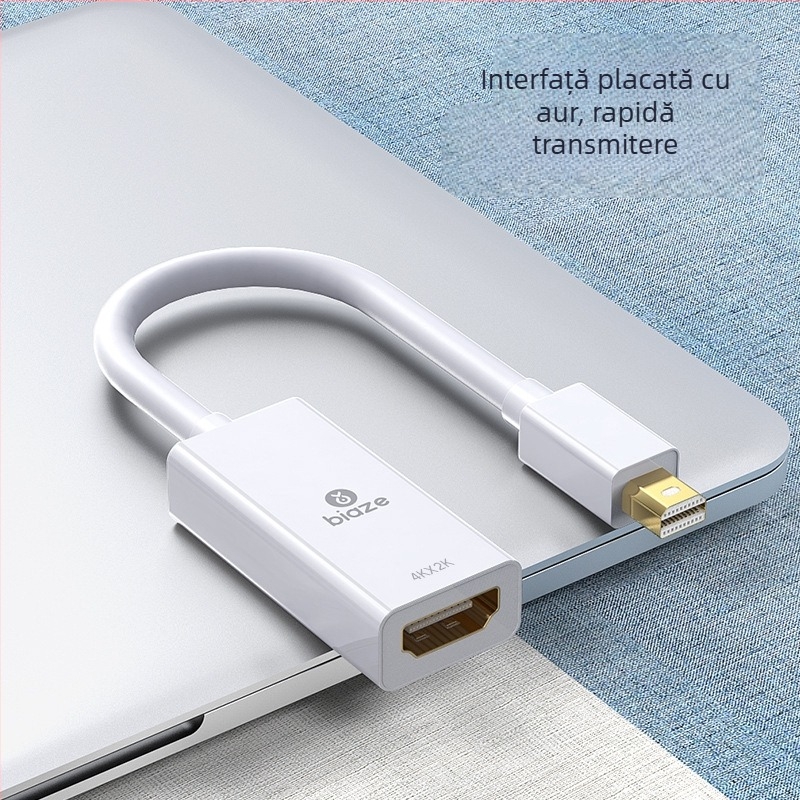 Convertor Mini DisplayPort către HDMI, adaptor 4K, model ZH78-4K