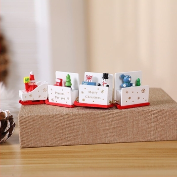 Vagonuleț de lemn de Crăciun - ornament pentru copii (Material: lemn; Brand: Hobab; Stil: Desen animat; Crăciun)