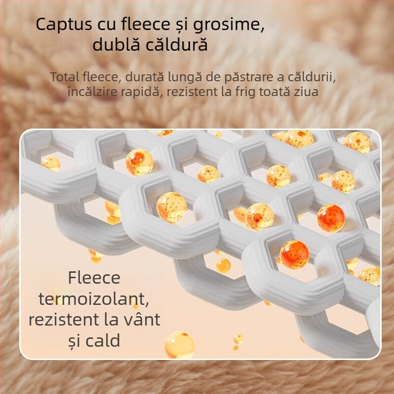 Mănuși de schi calde, din fibre de poliester, căptușite cu fleece, groase, pentru sporturi de iarnă în aer liber și ciclism, protecție a palmei