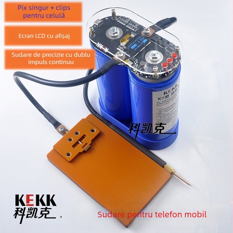 K7 sudor de puncte cu ecran LCD și control inteligent, sudură cu impuls dual, placă de control pentru baterii Li-ion 18650, Accesorii DIY, Model 1003502694