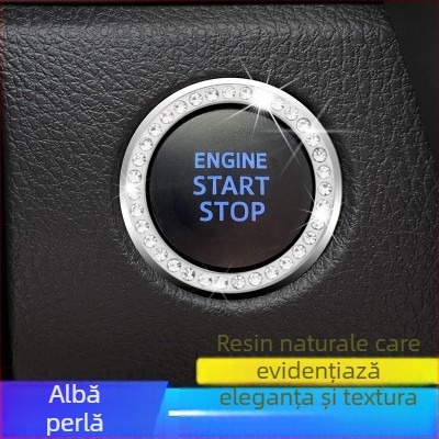 Inel de cheie pentru mașină cu pornire la atingere – inel VIP cu diamant, personalizare cu logo; marcă Karbaer; material: aliaj zinc