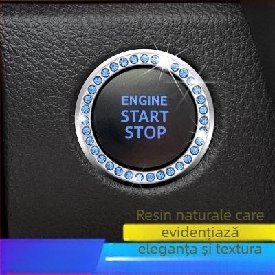 Inel de cheie pentru mașină cu pornire la atingere – inel VIP cu diamant, personalizare cu logo; marcă Karbaer; material: aliaj zinc