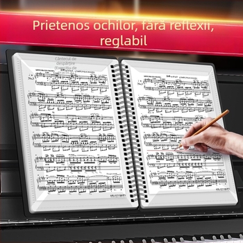 Clip pentru partituri, material PP, model 60p, pentru instrumente de pian, clemă de modificare a spectrului