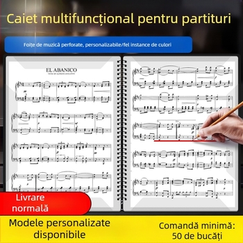 Clip pentru partituri, material PP, model 60p, pentru instrumente de pian, clemă de modificare a spectrului
