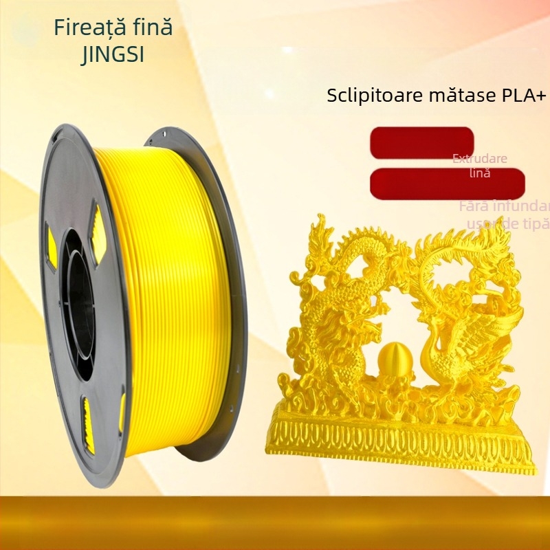 Filament PLA pentru imprimare 3D, textură mătase, imitatie de mătase, 1 kg