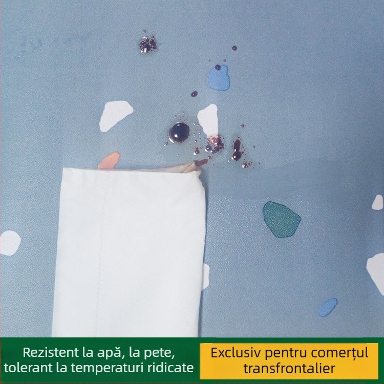 Panou autoadeziv de perete pentru bucătărie din PVC – impermeabil, rezistent la ulei, la temperaturi înalte, construcție cu patru straturi