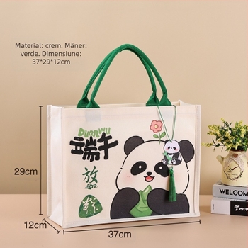 Geantă de ambalare cadouri din canvas laminat; Material ecologic poliester-bumbac; Imprimare logo disponibilă; Metode de imprimare: serigrafie, imprimare pe mașină, digitală, transfer termic; Distribuție en-gros + personalizabil