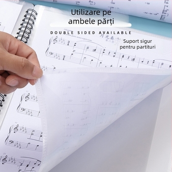 Clip pentru partituri din PP, reglabil, poate ține 10/20/30 de pagini, personalizare disponibilă, marcă LOMI/Howe