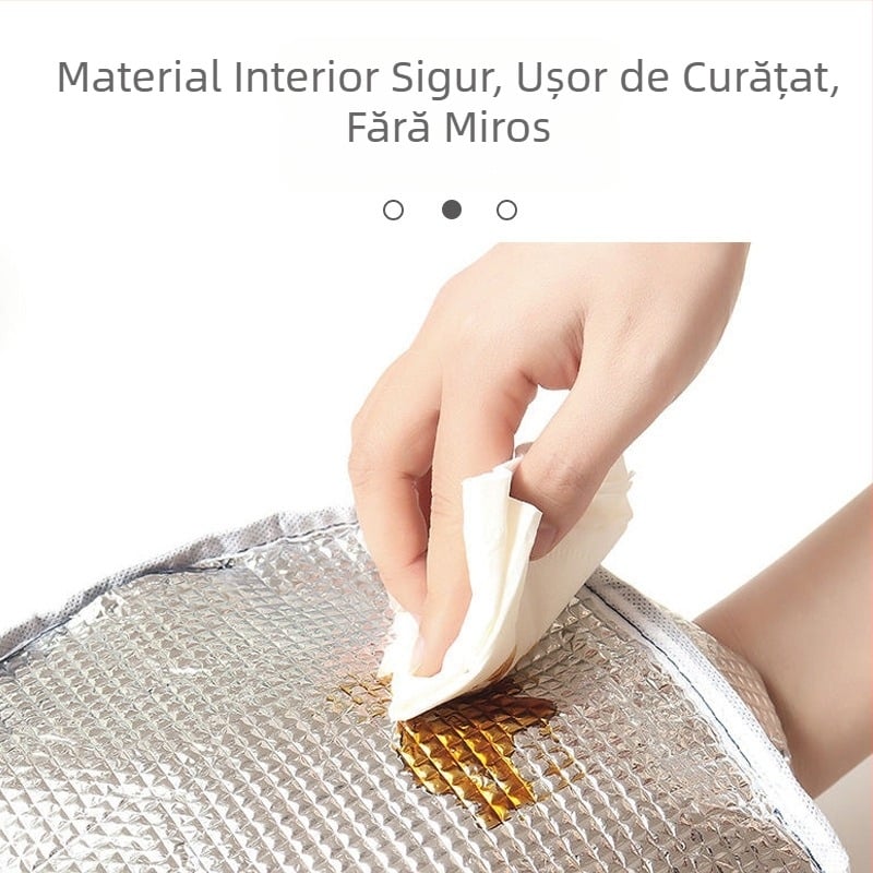 Geantă de prânz izolantă din Oxford, model C80501, cu desen animat, capacitate mare, pentru muncă și școală