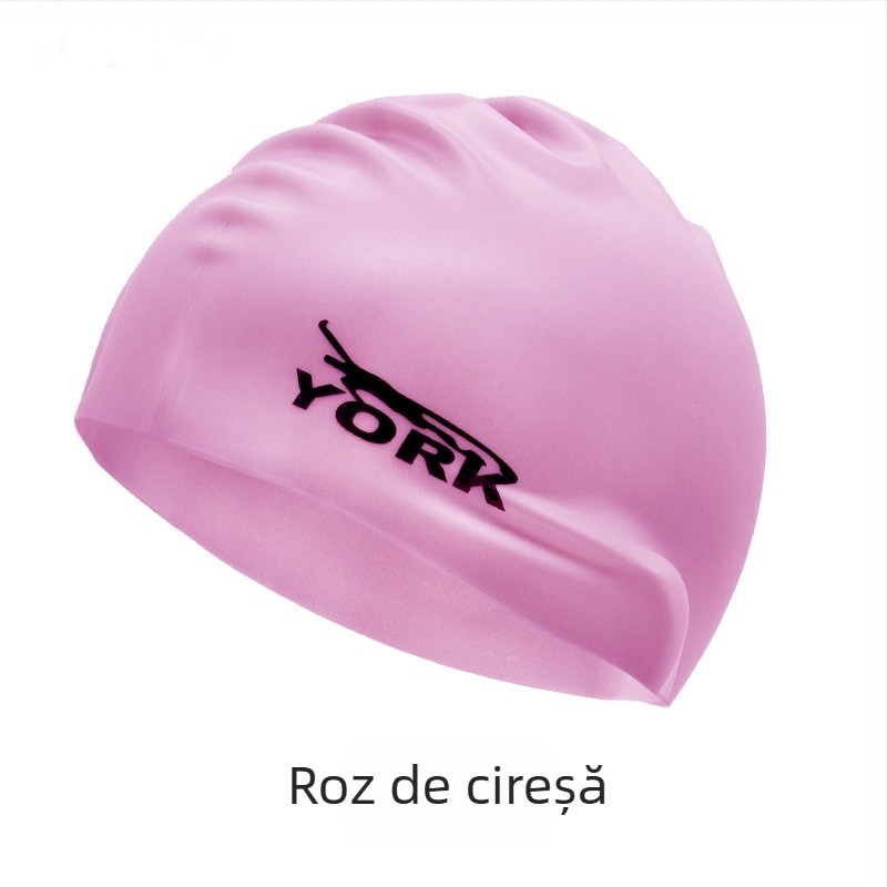 Șapcă de înot din silicon - impermeabilă, confortabilă, cu elasticitate înaltă, unisex, pentru adulți, pentru piscină (Material: silicon; Model: solid; Potrivit pentru: adulți; Scenariu: piscină)