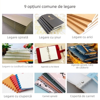 Inker/Yingke notebook cu copertă spirală – seria Personalizare, 200 de pagini, hârtie 100 g