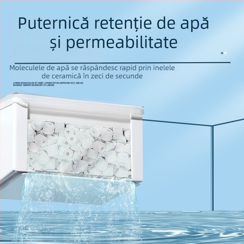 Medii de filtrare pentru acvariu: inel ceramic și inel de sticlă pentru filtrare biochimică, 500 g