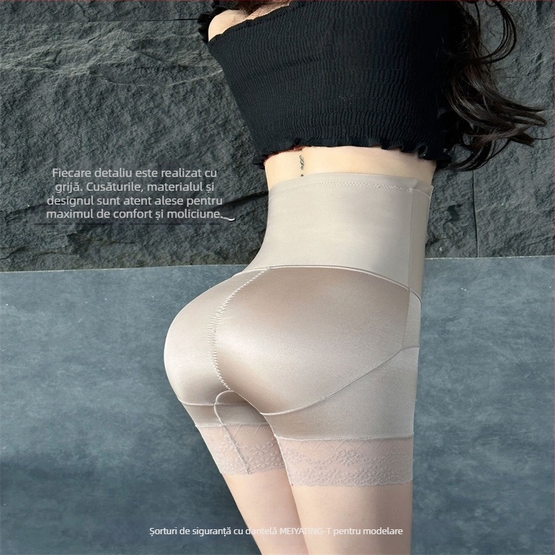 Lenjerie modelatoare pentru femei, talie înaltă, din nailon – modelare talie, respirabilă, căptușeală antibacteriană în zona inghinală