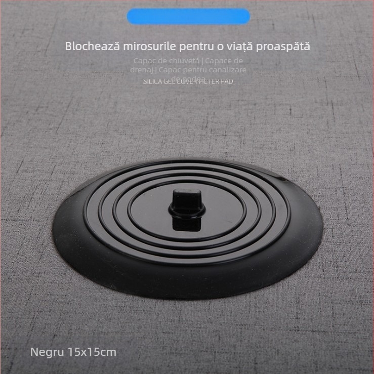 Capac rotund din silicon pentru podea, anti miros, pentru baie și bucătărie | stil modern minimalist