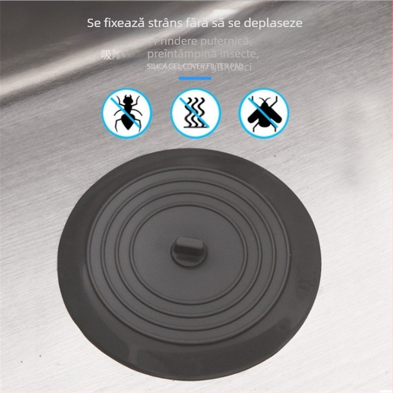 Capac rotund din silicon pentru podea, anti miros, pentru baie și bucătărie | stil modern minimalist