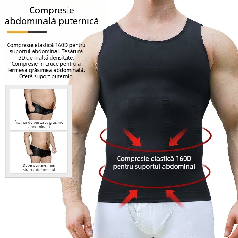 Top sport din nylon, fără mâneci, elasticitate înaltă, I-forma, guler în V, țesătură 181–200 g/m², Velus