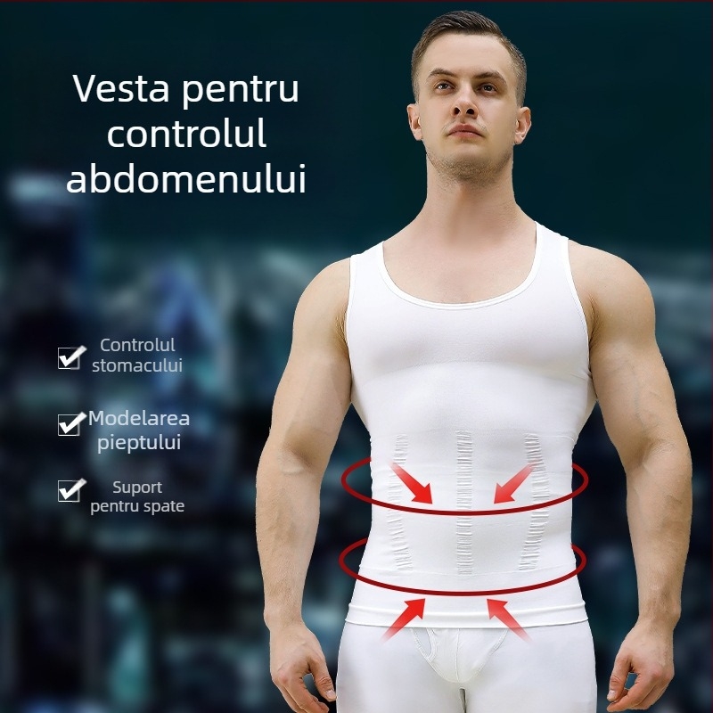 Top sport din nylon, fără mâneci, elasticitate înaltă, I-forma, guler în V, țesătură 181–200 g/m², Velus