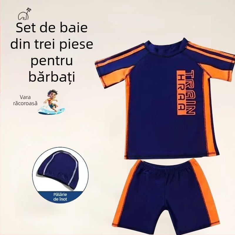 Haitiya set de baie pentru copii, uscare rapidă, două părți; 88% poliester + 12% elastan; căptușeală 95% poliester + 5% elastan; model Korean style; vârsta 3-16