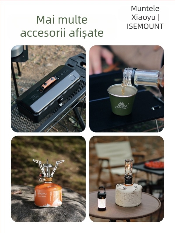 Set de cutii pentru unelte din metal robuste, portabil, pentru camping în aer liber