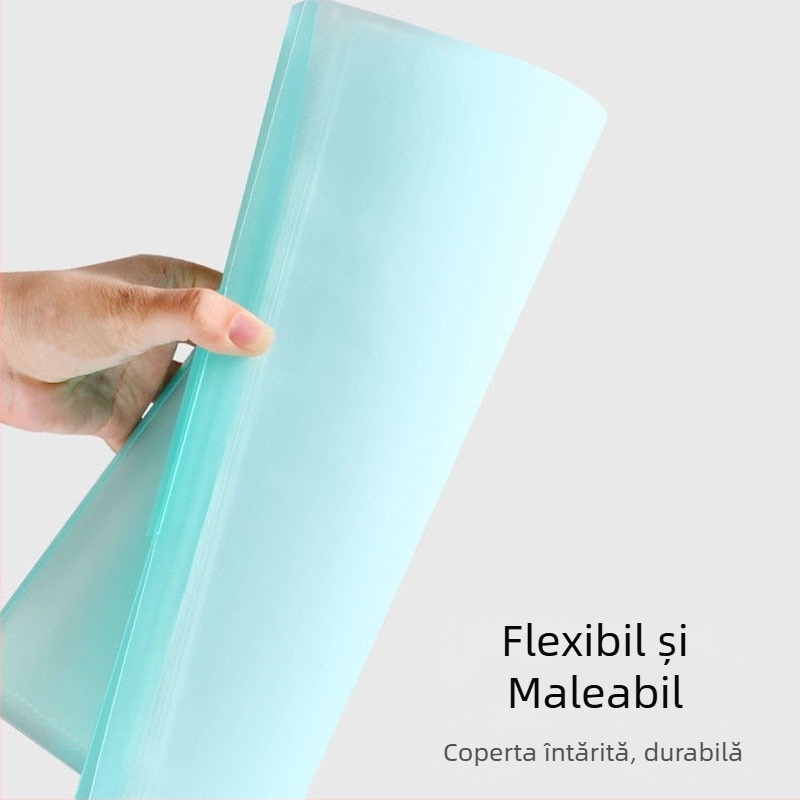 Chihai Data Book din plastic mat, pentru colecția de schițe artistice, 20 de pagini, grosime 0,8 mm, logo tipărit