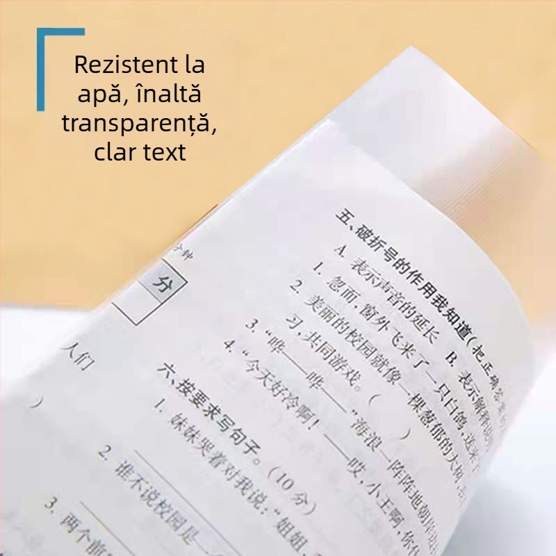 Chihai Data Book din plastic mat, pentru colecția de schițe artistice, 20 de pagini, grosime 0,8 mm, logo tipărit