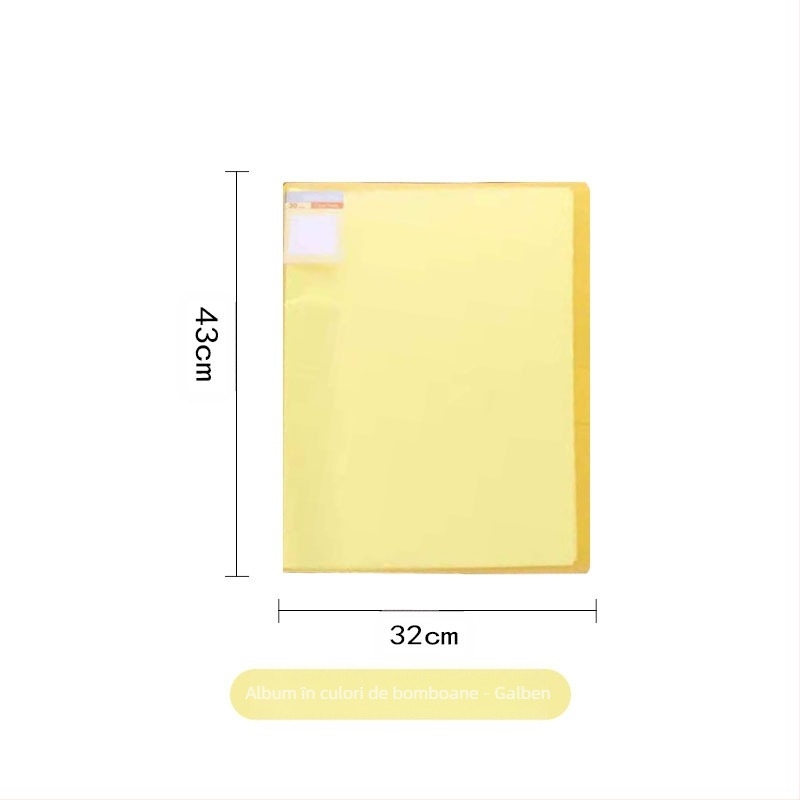 Chihai Data Book din plastic mat, pentru colecția de schițe artistice, 20 de pagini, grosime 0,8 mm, logo tipărit