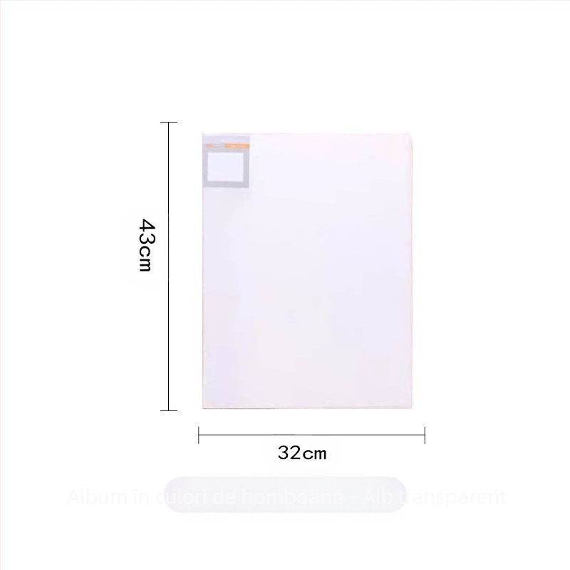 Chihai Data Book din plastic mat, pentru colecția de schițe artistice, 20 de pagini, grosime 0,8 mm, logo tipărit