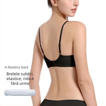 Sutien femei fără sârmă, respirabil, cupă 3/4, din nailon cu căptușeală poliester, închidere spate cu două rânduri de cârlige