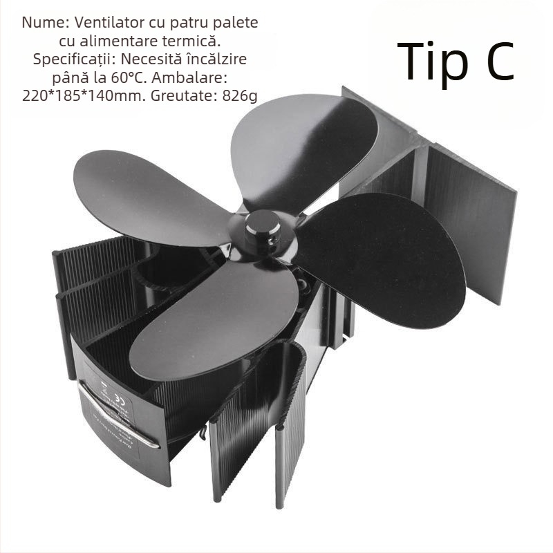 Beizhi Ventilator pentru șemineu cu pornire automată și monitorizare a temperaturii