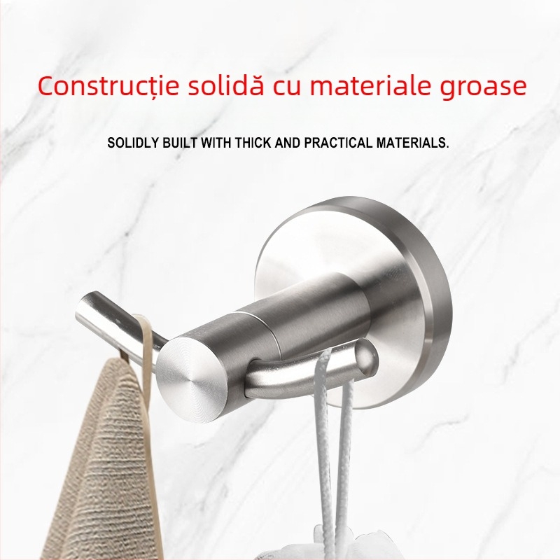 Set baie – oțel inoxidabil 304, instalare fără găuri, stil modern minimalist, Youhonggao