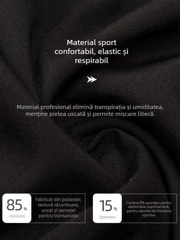 Tricou trening bărbați PRO cu mâneci lungi - Poliester elastan, 85% poliester, Captusire: Poliester elastan, Pentru alergare și fitness