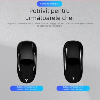 Husă cheie Tesla Model 3 — Versiune nouă, protecție pentru telecomandă și cardul cheii, aliaj de zinc, stil de înaltă clasă