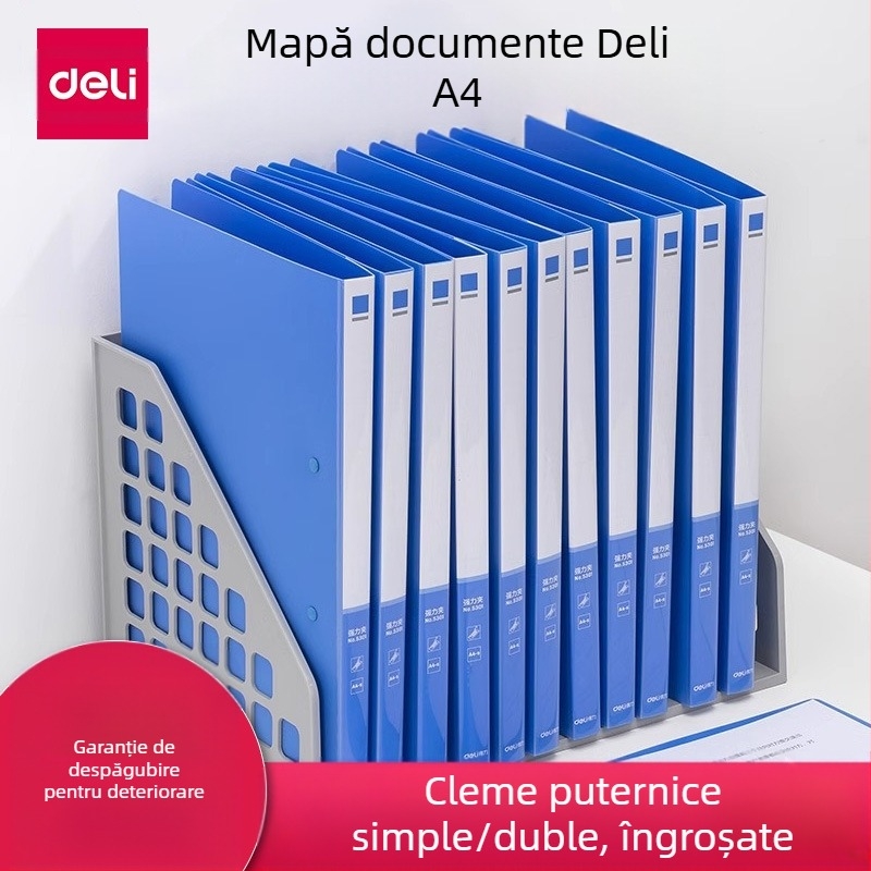Deli 5301 Clip din plastic, cu prindere puternică, grosime placă 0.7 mm, lățime spate 18 mm