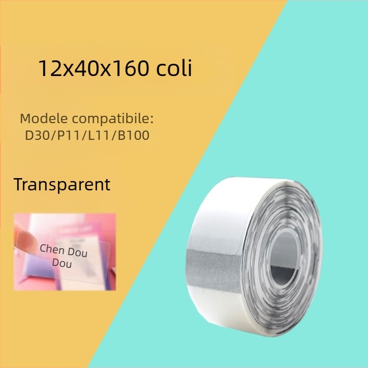 Hârtie etichetă pentru imprimantă de codare P11/P15 — hârtie termică sintetică, 75G, adeziv pe bază de apă, rezistentă la apă și rupturi, compatibilă cu P11/P15