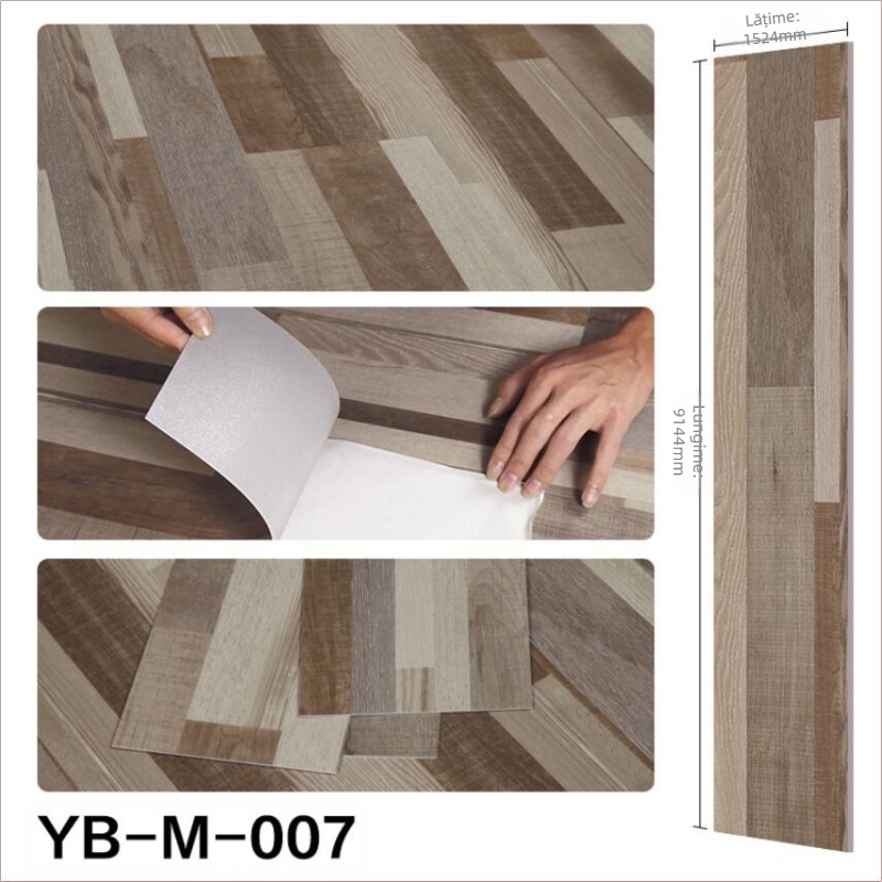 Podea autoadezivă din PVC (LVT) – model lemn, imitare lemn, grosime 1,5 mm, rezistență la uzură mărită, stil modern minimalist