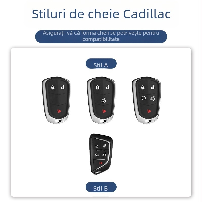 Carcasă cheie Cadillac pentru CT4/CT5/CT6/XTS/XT4/XT5/XT6/ATSL – aliaj de zinc, stil business