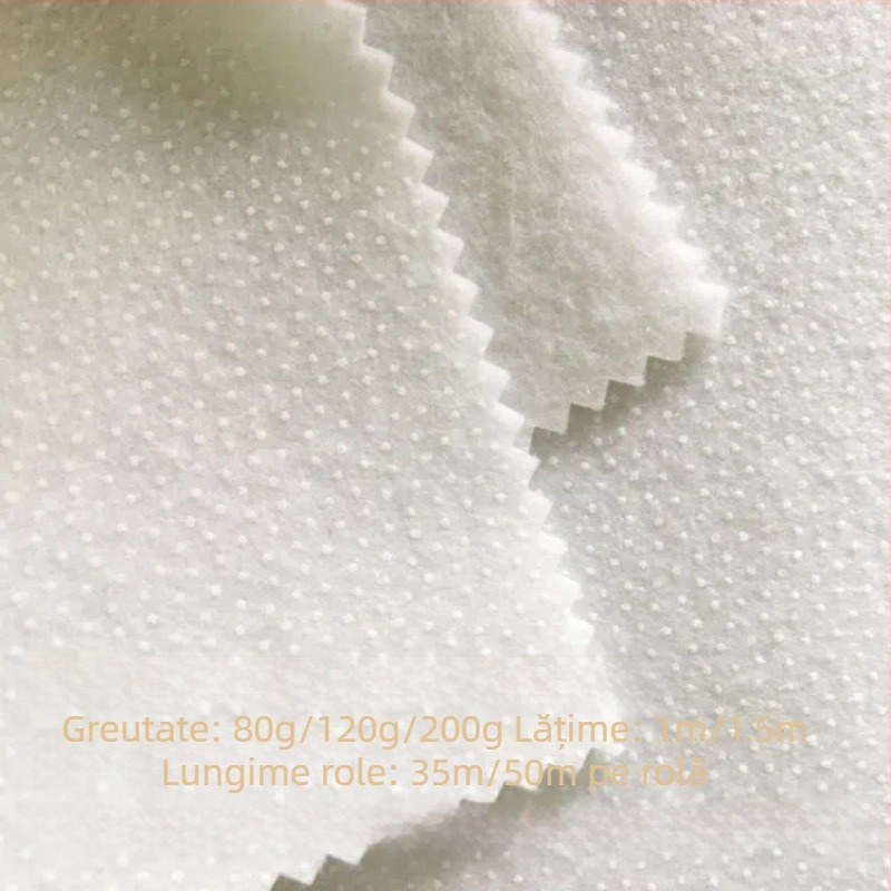 Bumbac lipit cu ac pentru căptușeală de geantă și îmbrăcăminte, 100% poliester, 80–200 g/m², formare cu dinți de pieptene