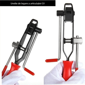 Set de 3 piese pentru reparatii auto, conector CV și clește pentru furtunuri și țevi (Greutate 700 g; Stil CV; Caracteristici: Forță)