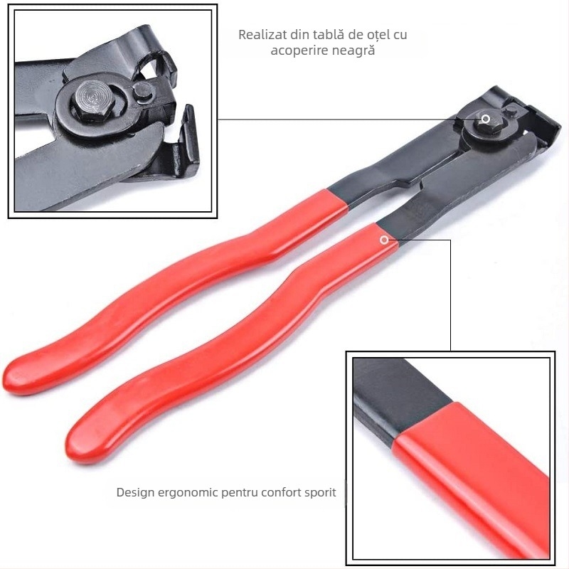 Set de 3 piese pentru reparatii auto, conector CV și clește pentru furtunuri și țevi (Greutate 700 g; Stil CV; Caracteristici: Forță)