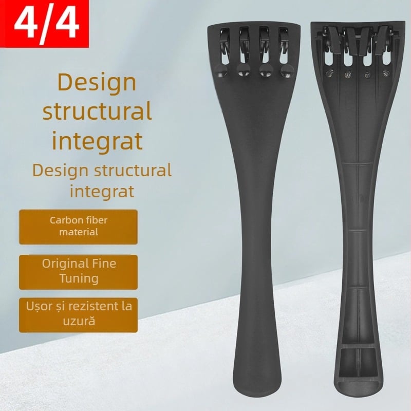 Accesoriu pentru vioară LN189, construcție din fibră de carbon și metal, ambalare tavă, pentru instrumente cu coarde occidentale