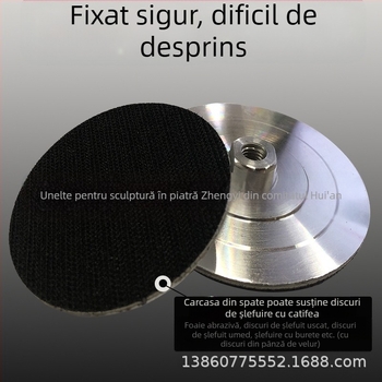 Cap de șlefuire cu apă din aliaj de aluminiu pentru disc de șlefuit autoadeziv