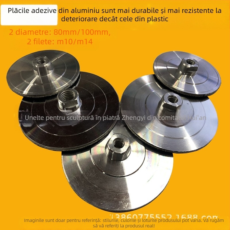 Cap de șlefuire cu apă din aliaj de aluminiu pentru disc de șlefuit autoadeziv