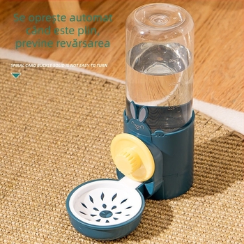 Sticlă de apă suspendată și hrănitor pentru animale mici – alimentare automată, tip cușcă