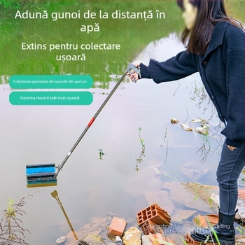 clește telescopic din plastic cu mâner lung pentru curățarea toaletei