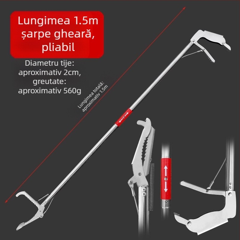 clește telescopic din plastic cu mâner lung pentru curățarea toaletei