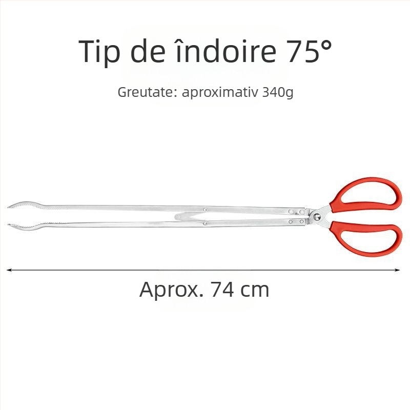 clește telescopic din plastic cu mâner lung pentru curățarea toaletei